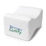 Dr. Comfy Knee Memory Foam Support  Pillow For Side Sleepers: Pain Relief For Legs, Hips, Back, Sciatica And Spinal Alignment- Orthopedic Wedge Contour