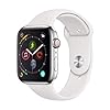Apple-Watch-Series-4-44mm-GPS-Cellular-Stainless-Steel-Case-with-White-Sport-Band-Renewed Apple Watch Series 4 44mm (GPS + Cellular) - Stainless Steel Case with White Sport Band (Renewed)