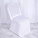 BalsaCircle 50 pcs White Polyester Banquet Chair Covers for Party Wedding Linens Decorations Dining Ceremony Reception Supplies