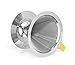 Pour Over Coffee Maker - BCI Coffee Master Cone Coffee Dripper Paperless Permanent Stainless Steel Fine Mesh Pour Over Coffee Dripper with Built In Stand and Stainless Coffee Scoop
