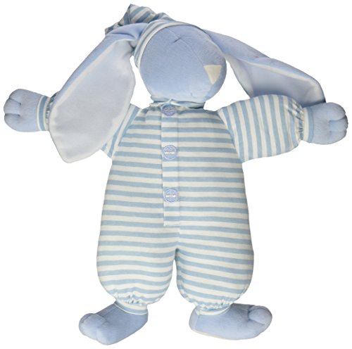 North American Bear Company Sleepyhead Bunny Blue, Blue Stripe, Medium