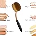 Professional Rose Gold Oval Makeup Brush Large Foundation Toothbrush Fast Flawless Application Liquid Cream Powder Foundation Beauty Blender