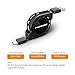 Retractable USB Type C Cable (3.3FT/1M, 2 pack) Fireor USB C to USB Male A Data Sync & Charging Cable for Samsung Note 8 S8, Samsung Galaxy S9 LG G5 G6 V30 V20, Google Pixel, Nintendo Switch