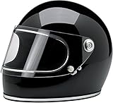 Biltwell Gringo S Solid Full-face Motorcycle Helmet - Gloss Black / Large