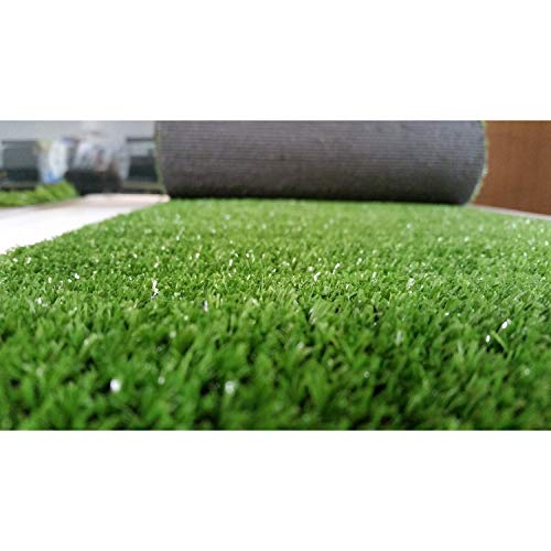 PZG Artificial Grass Rug w/ Drainage Holes & Rubber ...
