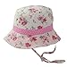 Millymook Girls Reversible Cotton Sun Hat Vintage Bucket -Pink, UPF50+ (2-5 Years)