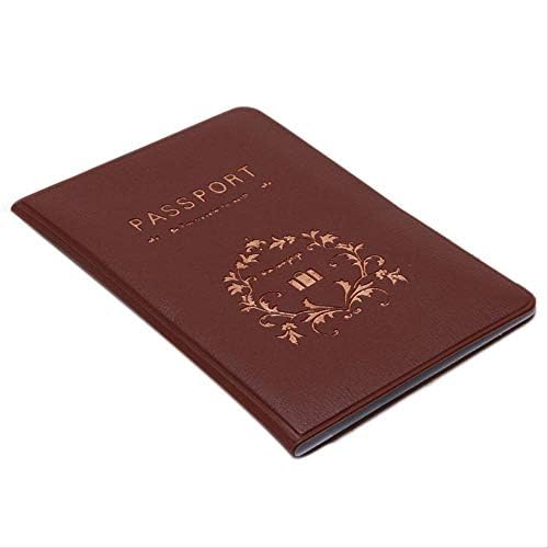 HPADR Card Package Female Cute Fashion Couple Passport Cover Travel Business Passport PVC Card Passport Package Brown