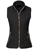 MAYSIX APPAREL Sleeveless Lightweight Zip Up Quilted Padding Vest Jacket For Women (S-3XL)