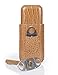 Cigar Case Travel - Cutter Included - Leather 3 Colors (Light Brown)