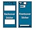 MMOBIEL Set Waterproof Adhesive Sticker Compatible with Sony Xperia Z1 Front and Back for LCD Screen and Back Cover