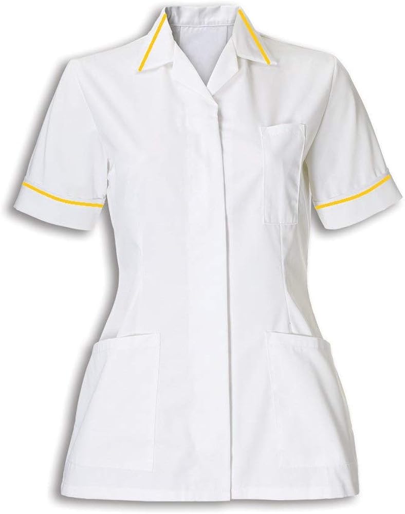 Instex Womens Nurses Healthcare Tunic, Dental Vet Salon, White with