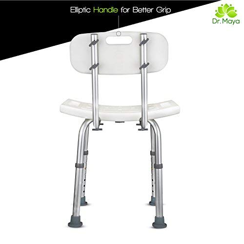 Dr. Maya Bath and Shower Chair Seat with Back (Adjustable) AntiSlip
