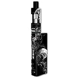 Skin Decal Vinyl Wrap For Kangertech Subox Nano Vape Mod / Glowing Skulls In Smoke