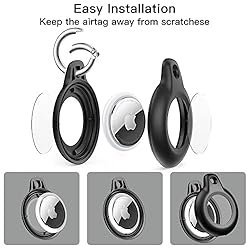 [2 Pack] Airtag Keychain for Apple Air Tag Holder