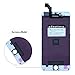 Qi-Eu LCD Display for iPhone 6 PLUS 5.5 inch Touch Screen Digitizer Replacement Assembly-White, Repair Tools Kit and Instructions are Included