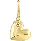 gorjana - Lou Heart Parker Charm - 18k Gold Plated Brass - Elegant Heart Design - Easy Hinge Closure - Personalize Your Jewelry - Lightweight Comfort