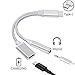Nylon Braided 2 in 1 USB C Type C to 3.5mm Headphone Audio Aux Jack & Charge Adapter Cable Converter for Motorola Moto Z, Letv Le Pro 3 and Other Mobile Phone That Without 3.5mm Audio Jack