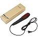 INTEY Hair Straightening Brush，Electric Straightener Hair Brush with Auto Shut Off, Anion Hair Care and Temperature Lock Function, Black