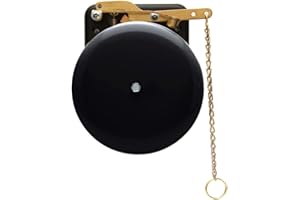 Bevin Bells Steel Trip Gong | Traditional Prize Fighter 6inch Boxing Bell | Loud & Made of Steel & Brass | Boxing Training and Warning Device in One | Man Cave/Bar Accessory | Made in USA 6STG