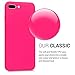 kwmobile Case Compatible with Apple iPhone 7 Plus/iPhone 8 Plus Case - Soft Slim Protective TPU Silicone Cover - Neon Pink