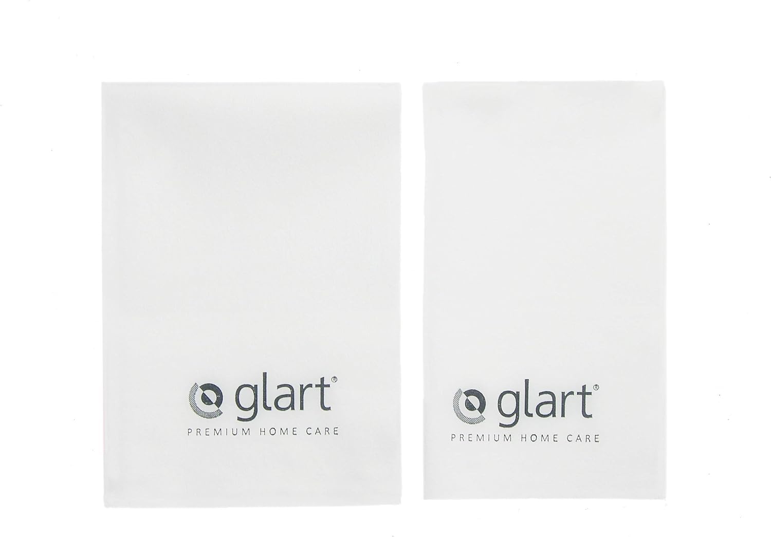 Glart 4212 Set of 2 ultra microfibre cloths, window cloths, window cloths, 40x45 cm and 60x45 cm for windows and household, more thorough than cotton or kitchen towels, cleaning with time savings
