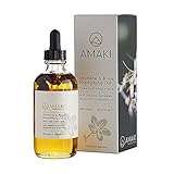 Amaki Certified Organic Essential Oils for Face, Hair & Nails | Best Facial Moisturizer | Blend of All Natural Evening Primrose, Argan, Rosehip, Almond, Bergamot, Rose Geranium, Jasmine, Jojoba Oil