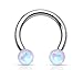 Synthetic Opal WildKlass Horseshoe 316L Surgical Steel Circular Barbell