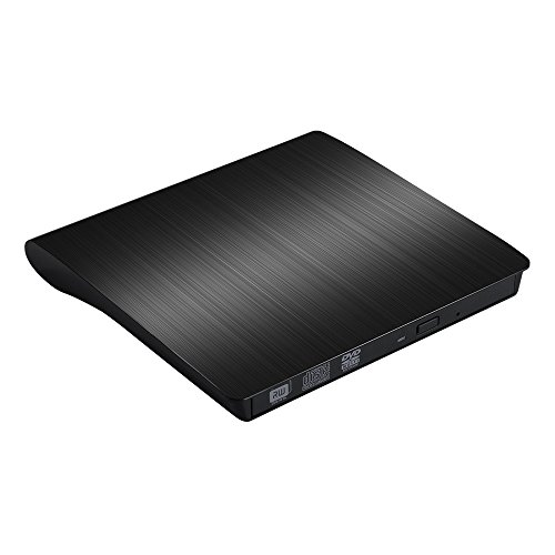 VicTsing USB 3.0 Ultra Portable External CD DVD RW DVD ROM Drive Writer Burner for Mac, Macbook Pro Air iMAC , Laptops, Desktops, Notebooks(Black)