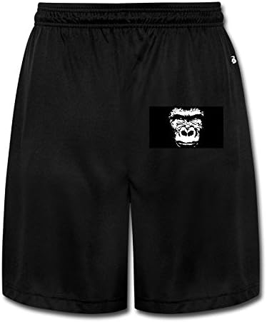 Kamifa Gorilla Cool Face Men's Performance Shorts Sweatpants Black SizeXX-Large