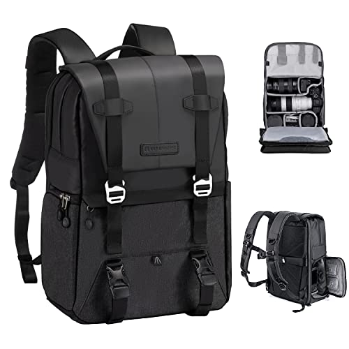 K&F CONCEPT Kamerarucksack 20L, Große Fotorucksack 15,6 Zoll Laptopfach