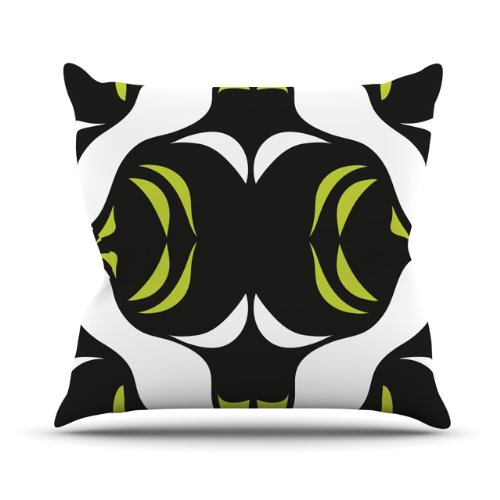 Kess inhouse miranda mol "green white jaws" o…