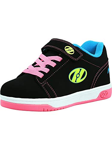 Heelys Dual Up X2 PU Sneaker , Black/Neon Multi, 12 M US Little Kid
