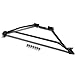Compatible with Ford Mustang 3rd Gen Pony Front Upper 3-Point Shock Strut Tower Brace (Black)