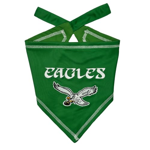 Pets First NFL Philadelphia Eagles Throwback TIE Bandana, Large/X-Large Dog Ban…