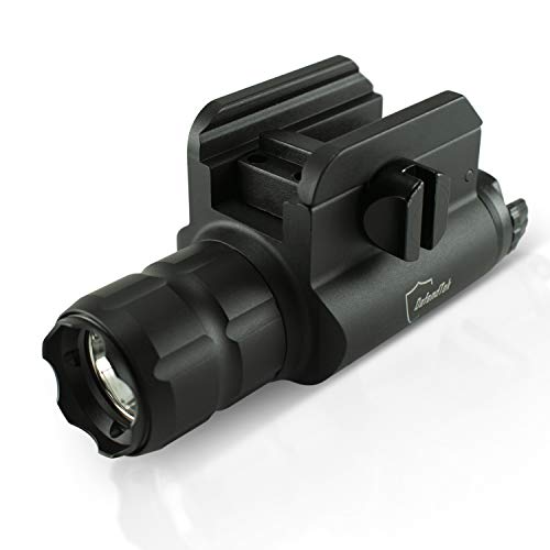 Gun Flashlight DefendTek M1X Tactical 600 Lumen LED Rechargeable Fits Glock Taurus Ruger Springfield H&K S&W - Thumbnail 5
