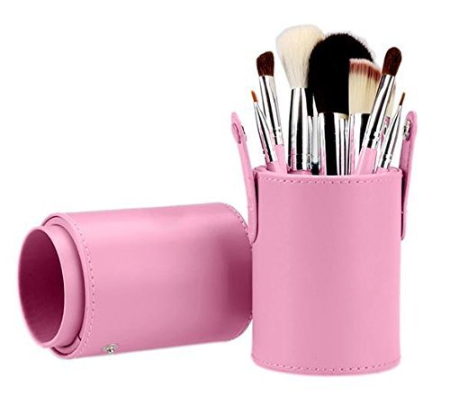 Goodfans Fashion Women 7pcs Makeup Cosmetic Tools Powder Foundation Blush Brush Brushes Set in Barrel（US STOCK）