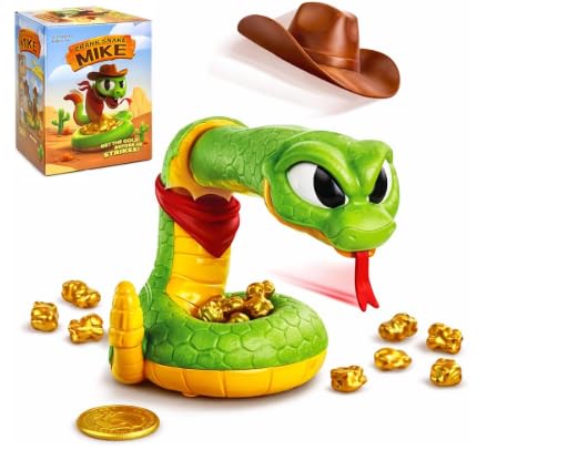 Jogo Tesouro da Serpente Cobra Cowboy Interativo Pega Ouro da Cobra com Som e Movimento Brinquedo Infantil Educativo Jogo de Habilidade e Estratégia para 2 ou Mais Jogadores Acima de 3 Anos