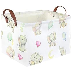 FXOCSHE Rectangular elephant basket,Kids Storage