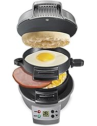 Hamilton Beach 25478 Breakfast Sandwich Maker with Timer, Silver