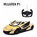 1/14 Scale McLaren P1 Radio Remote Control Model Car R/C RTR Push Button Open Doors (Yellow)