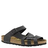 Birkenstock Womens Pisa Sandal Black Birko-Flor Size 37 EU (6-6.5 M US Women)