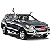 Ubabe Reindeer Car Costume Reindeer Antlers and Rudolph Nose Costume Christmas Car Decoration Xmas Gifts