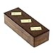 Dominoes Game Set Double 28 Tile Professional Domino Games Wooden Box Brass Inlay Tile Game - 8 Inch