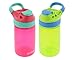 Contigo Kids Autoseal Gizmo Water Bottle, 14oz (Cherry Blossom/Chartreuse) - 2 pk