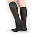 Y2Y2 3 Pairs Men's Knee-High Dress Socks/Black x3 / Big and Tall Shoe Size (13-15)
