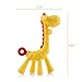 Baby Teething Toys for 0-6 Month, Tinabless Giraffe Baby Chew Toy and Teething Mitten Set, Silicone Teethers for Babies 6-12 Months, Christmas Stocking Stuffers for Boys&Girls