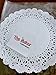 The Baker Celebrations Round 6 inch Paper Lace Table Doilies – White Decorative Tableware Disposable Placemats (Pack of 100)