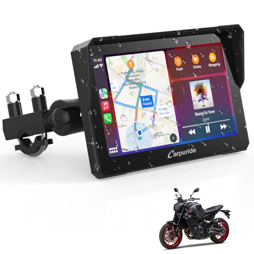 Carpuride W702 Motorrad GPS Carplay Bildschirm 7 Zoll