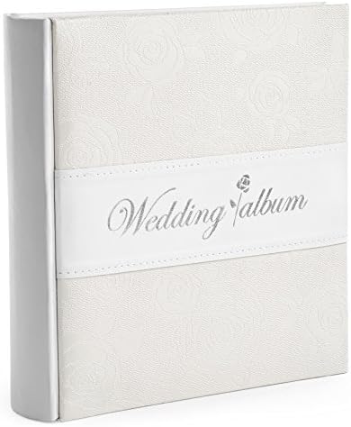 Wedding Photo Album - Holds 200 4x6 Inch Photos - by Monarch Housewares