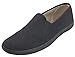 3B16L Women's Sneakers Canvas Slip On Loafers Comfort Casual Gore Deck Shoes (6 B(M) US
